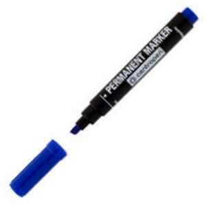 Marker permanent Centropen, albastru, cu vârf înclinat - Markere