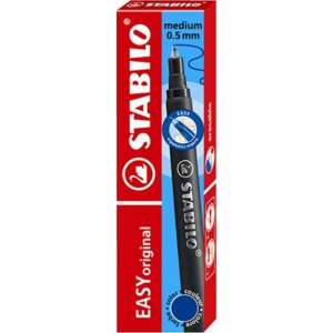 STABILO Easy Original blue rollerball pen refill, 0.5 mm, 3 pack - STABILO