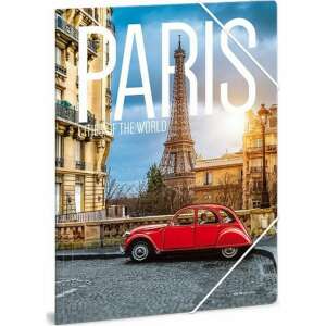 Gumis mappa A4 Párizs 19' Cities - Paris - Ars Una Prémium minőség, gumis dosszié 91562784 