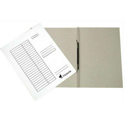 Victoria A4 cardboard file folder with tie, white, 25 pack