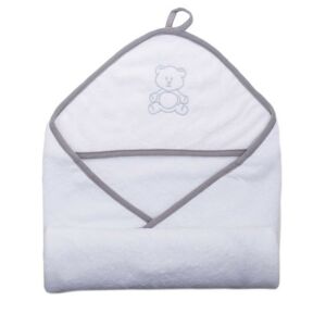 Baba Fürdőlepedő - Mackó Hímzés - 110x110 cm