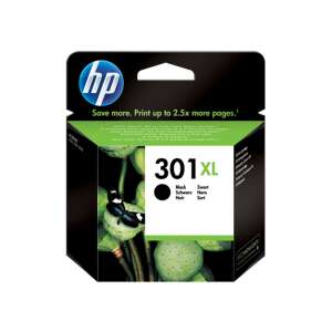 HP 301XL Black Ink Cartridge, 480 pages, original, high yield - Printer supply