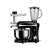 LaFe MPL-001K black 3-in-1 stand mixer with meat grinder and blender