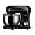 LaFe MPL-001K 3-in-1 stand mixer with tilt head, black and silver, stainless steel bowl