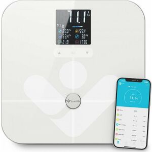 TrueLife FitScale W7 BT intelligente Waage mit Körperzusammensetzungsanalyse und Smartphone-App-Integration - Test-Analysegerät