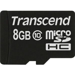 Transcend Ultimate microSDHC kártya - 8GB - Class 10