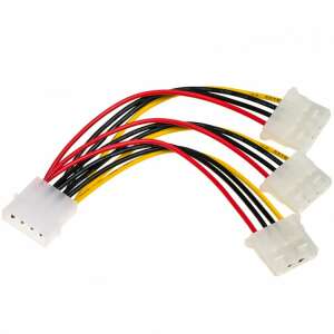 Akyga Molex to 3x Molex power cable, 15cm - Akyga