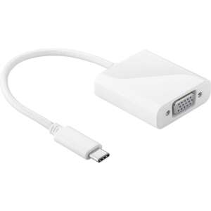 Goobay USB-C към VGA адаптер, бял - Goobay
