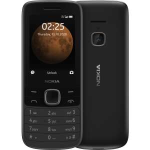 NOKIA 225 4G, 1150 mAh, 128 MB, 64 MB RAM, NanoSIM, Bluetooth 5.0, Fekete hagyományos mobiltelefon 91682970 