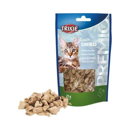 Trixie Premio Fagyasztva Szárított Csirkeszív macska jutalomfalatok, 25g