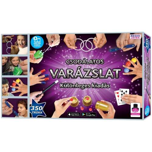 Zauberset mit 350 Tricks, inklusive Zauberstab, Karten, Bechern, Münzen und mehr