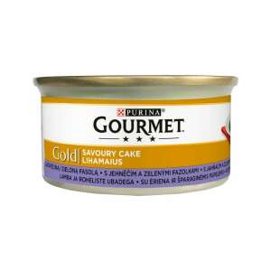 Purina Gourmet Gold Savoury Cake mokra karma dla kota z jagnięciną i zieloną fasolą, puszka 85g - Karma dla kotów