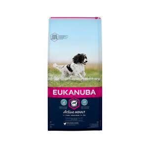 Eukanuba Active Adult száraz kutyaeledel közepes testű kutyáknak, 1-7 éves kor között, valódi csirkével - Állattartás