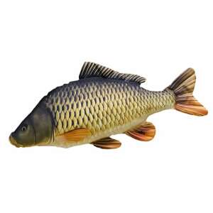 Halas Párna Óriás Pikkelyes Ponty 100 cm, nagy méretű ponty alakú párna, 100 cm hosszú, élethű kialakítás, kényelmes és könnyen tisztítható - Díszpárna