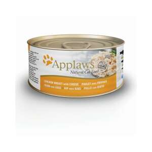 Applaws Természetes Macskaeledel Csirkemell Sajttal 70g konzerv - Macskaeledel