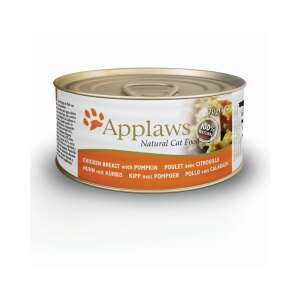 Applaws Csirkemellhús sütőtökkel nedves macskaeledel, 70g-os doboz - Macskaeledel