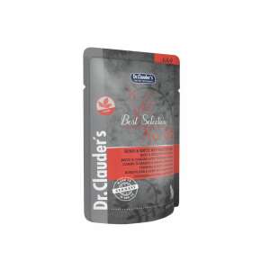 Dr. Clauder's Best Selection Macskaeledel Zsák, Marha & Kacsa Burgonyával és Macskamentával, 85g - Dr. Clauder's