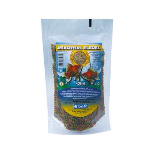 Bio-Lio Aranyhal Eledel 400ml, aranyhalak számára, apró golyós, liofilizált, tartósítószer mentes, a víz felszínén lebeg