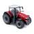 Bburago Massey Ferguson 10 cm-es traktor játék, piros, fém öntvény műanyag alkatrészekkel