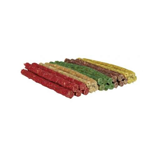 Trixie Jutalomfalat Rágóropi Vegyes Színben 12cm/9–10mm 50db/Csomag kutya rágó pálcikák