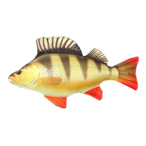 HALAS PÁRNA SÜGÉR 50cm, élethű sügér hal alakú párna, horgászoknak, gyerekeknek és felnőtteknek, díszpárna