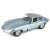 Bburago 1/18 méretarányú Jaguar E Coupe (1961) fém modell autó, ezüstszín