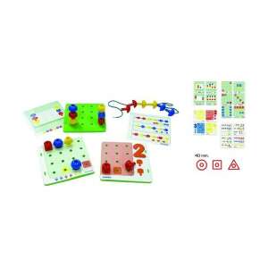 Miniland Jumbo Mosaik Mathe-Aktivitätsset mit allen Komponenten - Miniland