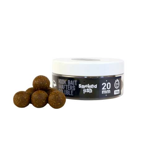 The One Hook Bait Wafters Soluble Black 20mm Füstölt Hal - Csalizó bojli