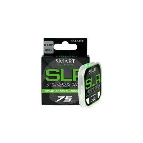 Smart SLR Fluorine horgász zsinór, 75 méteres orsón, 0,210 mm átmérőjű, 50% nylon 50% fluorocarbon