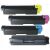 Set of Kyocera TK5270 Cyan, Magenta, Yellow and Black Toner Cartridges