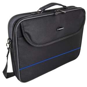 Esperanza ET101B Classic Blue 15.6 inch Notebook Bag, black with blue trim - Esperanza
