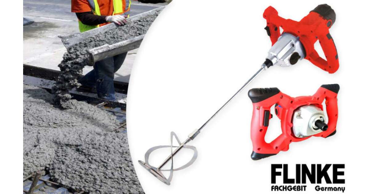Flinke FK-3001 elektromos univerzális keverőgép, 2650W festék- és habarcskeverő, festékkeverő, malterkeverő FK3001 91626650