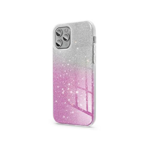 Shining Samsung Galaxy A35 5G case, pink and silver glitter phone cover