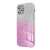 Shining Case for Samsung Galaxy A35 5G, transparent pink and silver glitter phone case