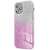 Shining Case for Samsung Galaxy A35 5G, transparent pink and silver glitter phone case