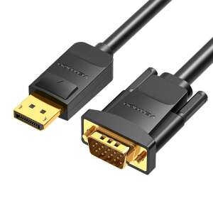 Vention HBLBI DisplayPort-VGA Kabel, 3 Meter, schwarz - DisplayPorts