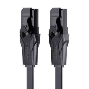 Vention IBABE Cat 6 UTP flat network cable, black, 0.75m - Cable