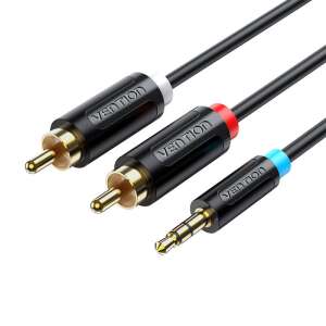 Kabel adapter audio Vention 3,5 mm do 2x RCA, 8m, czarny - Kable i akcesoria
