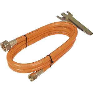 2 meter gas hose with connectors for connecting a gas burner to a 5 kg gas bottle - Topex