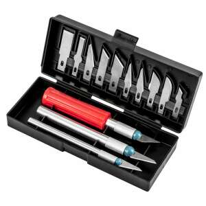 Top Tools 16-teiliges Hobbymesser-Set mit verschiedenen Klingen und Griffen - Top Tools