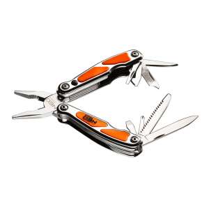 NEO multi-tool with 10 functions, including pliers, knife, screwdriver, saw, bottle opener, and more - Multitool