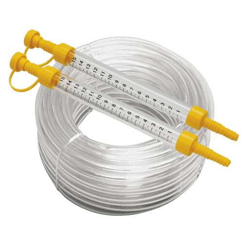 25 meter water level measuring hose with two measuring sticks
