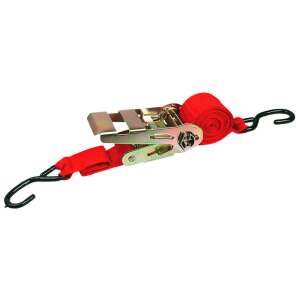 Top Tools 6 méteres piros rakományrögzítő kampókkal - Top Tools