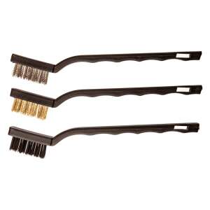 Set Kefék 180 mm cu perii din alamă, oțel și nailon pentru curățare și îndepărtarea ruginii - Top Tools