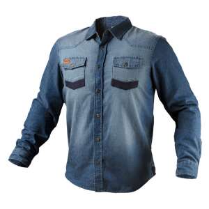 Stílusos Denim Munkaing - XL - 100% Pamut
