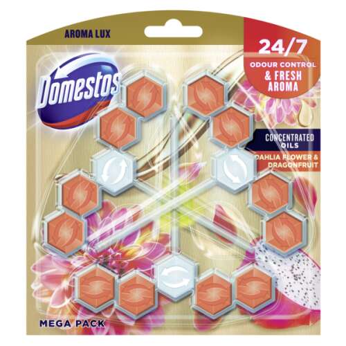Domestos Aroma Lux Toaletni osvježivač s mirisom dalije i zmajevog voća Mega Pack