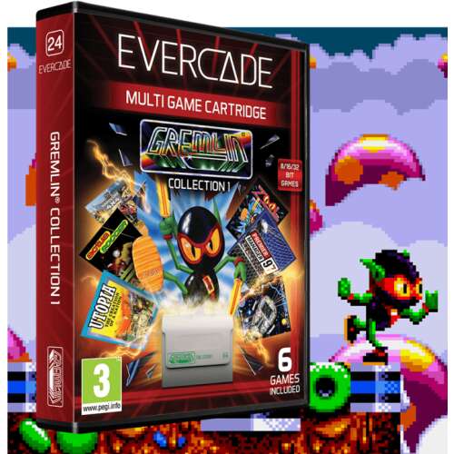 Kazieta Evercade #24 Gremlin Collection 1 s viacerými hrami, s 6 klasickými hrami