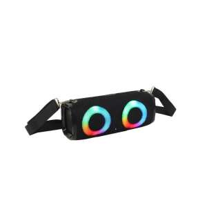 Charge 6 Bluetooth speaker with shoulder strap, 10W, black, with LED lights - Nonbrand Bluetooth Speaker