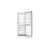 Open Gorenje RK416EPS4 Refrigerator Interior with Shelves and Freezer Drawers