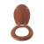 Open Pepita MDF wood effect toilet seat